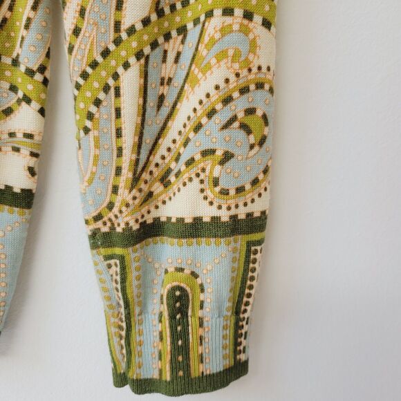 J. Crew Merino Wool Trastevere Paisley Cardigan Women Size S - Picture 4 of 7